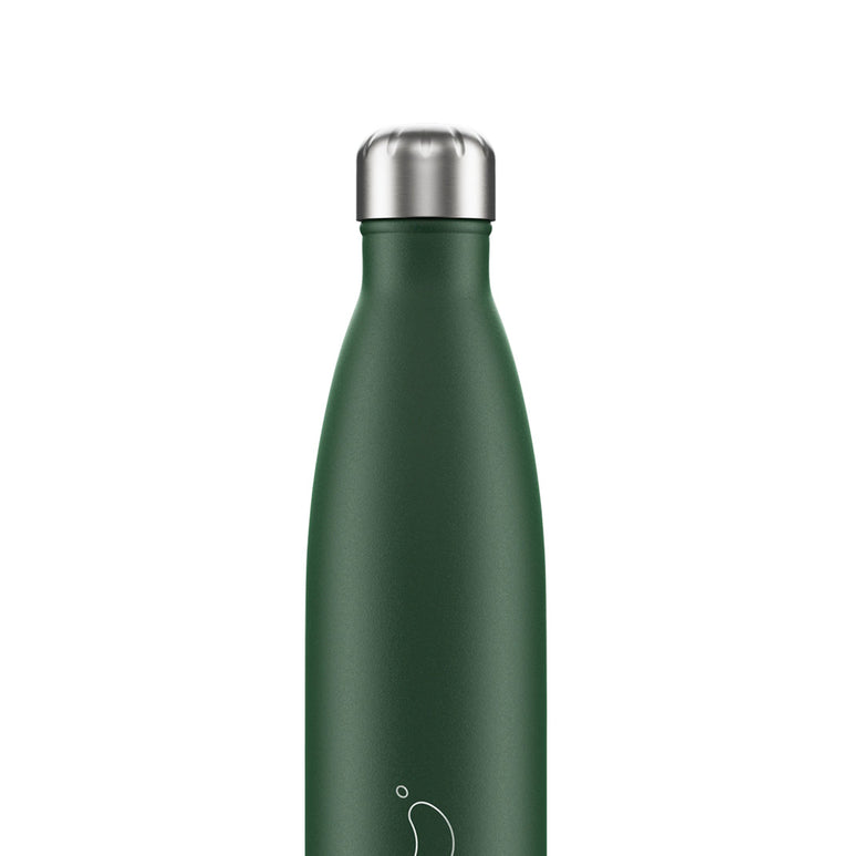 Chilly's Matte Water Bottle Green