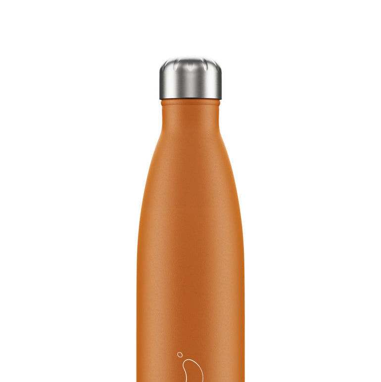 Chilly's Matte Water Bottle Orange