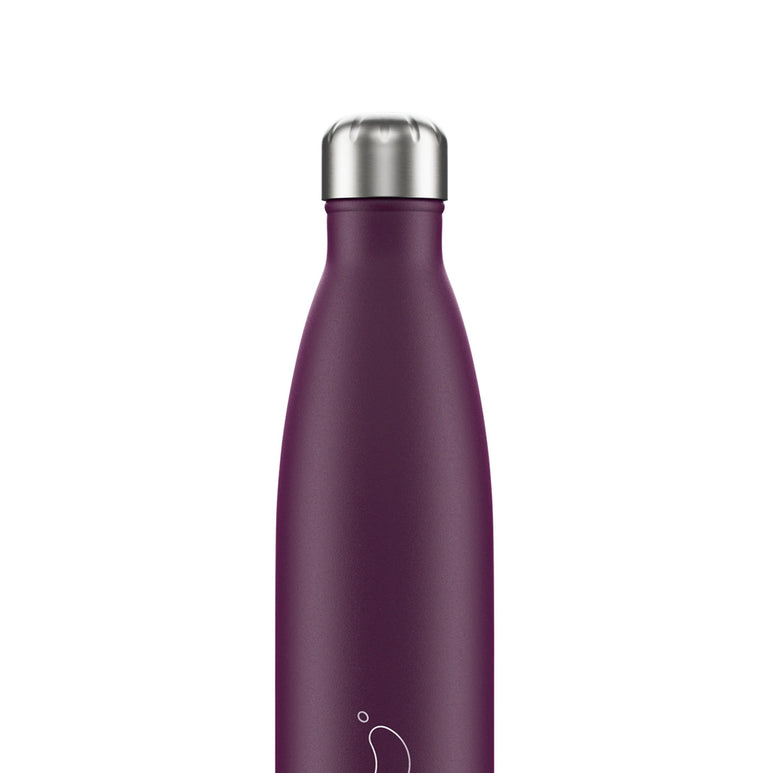 Chilly's Matte Water Bottle Purple