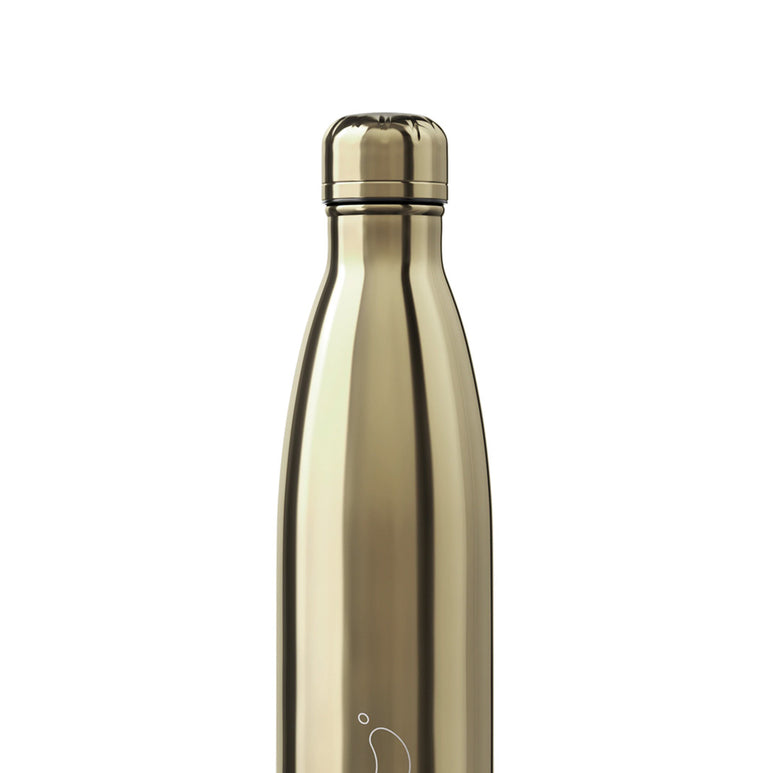 Chilly's Chrome Water Bottle Gold